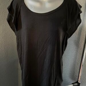 Flowy Ruffle Sleeve Gap Top